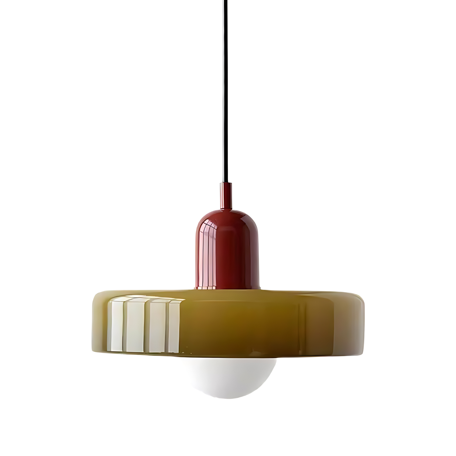 Leuchtender Halo Moderne Glas Pendelleuchte