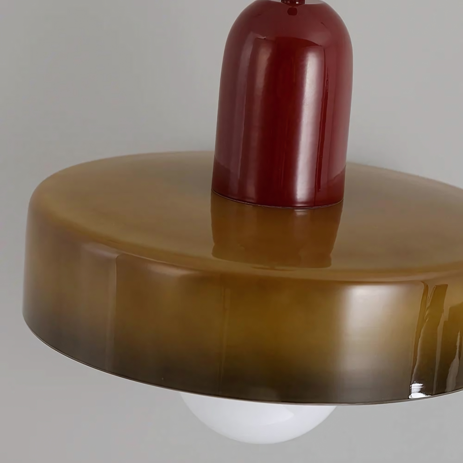 Leuchtender Halo Moderne Glas Pendelleuchte