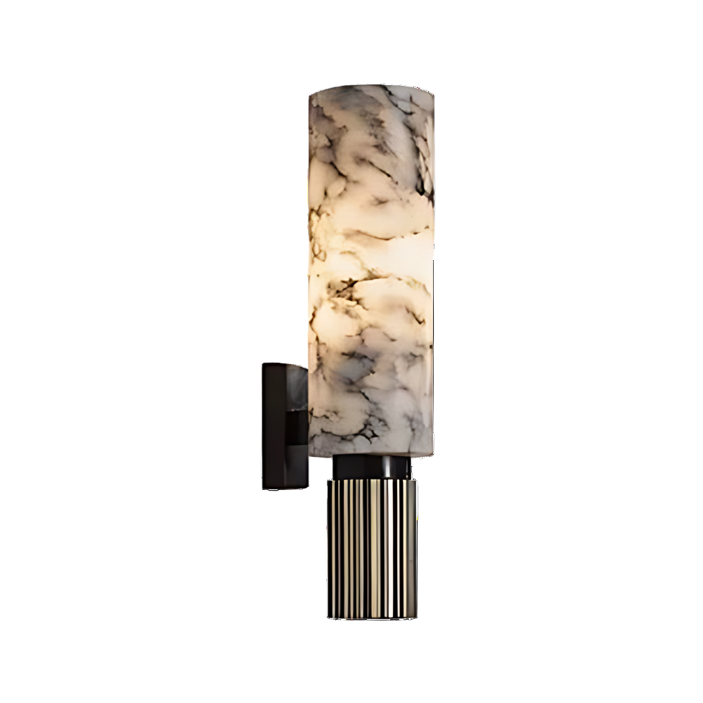 The Polished Marble Minimalist Metal Wall Light