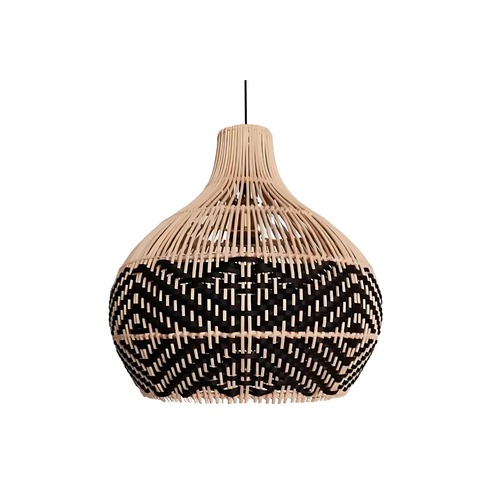 Midnight Natural Rattan Essence Pendant Light