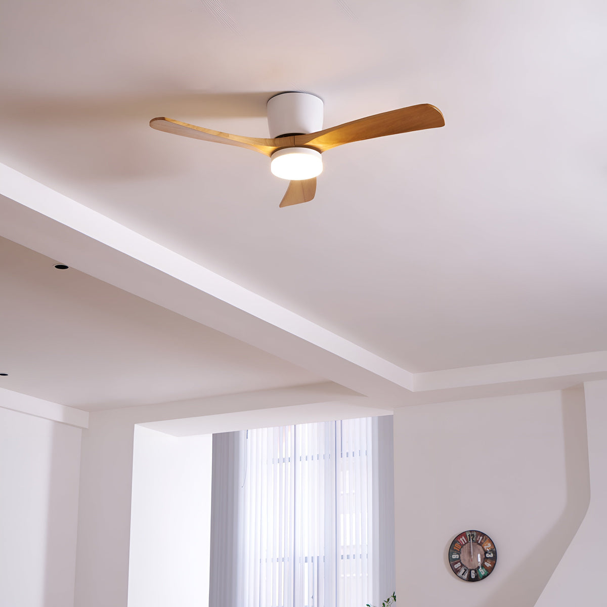 Aurelia Nielsen Nordic Wooden Ceiling Fan Light