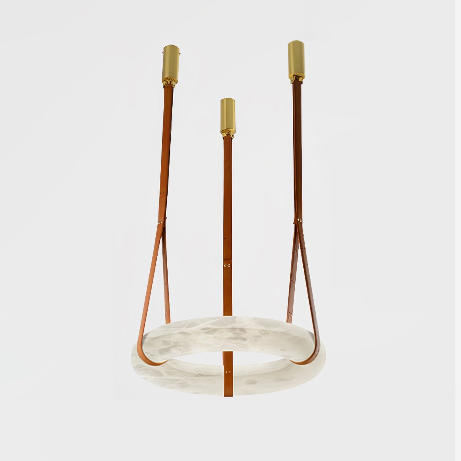 Halo Minimalist Alabaster Ring Pendant Light