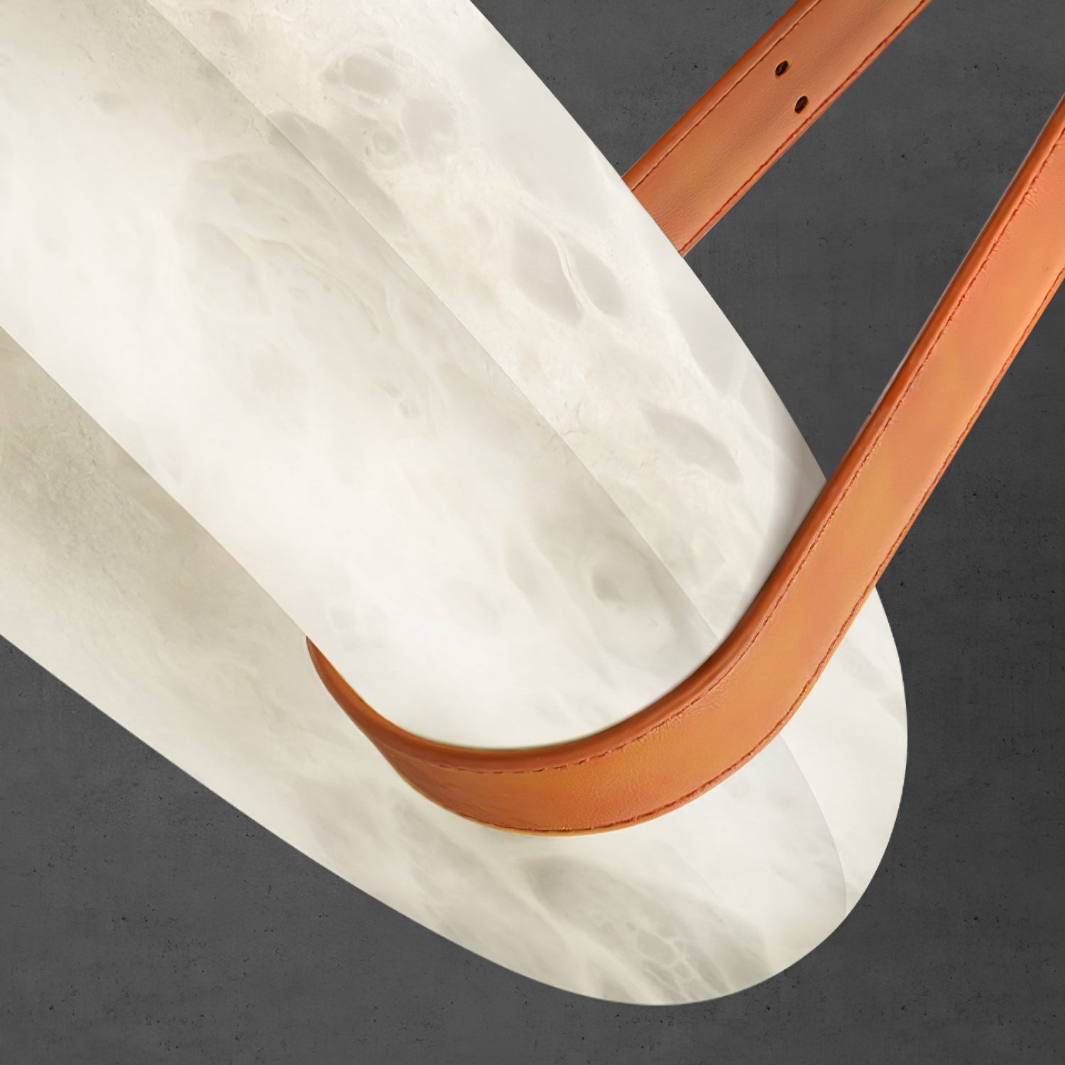 Halo Minimalist Alabaster Ring Pendant Light