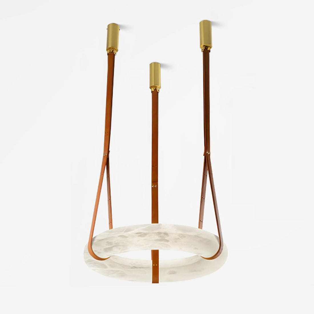 Halo Minimalist Alabaster Ring Pendant Light