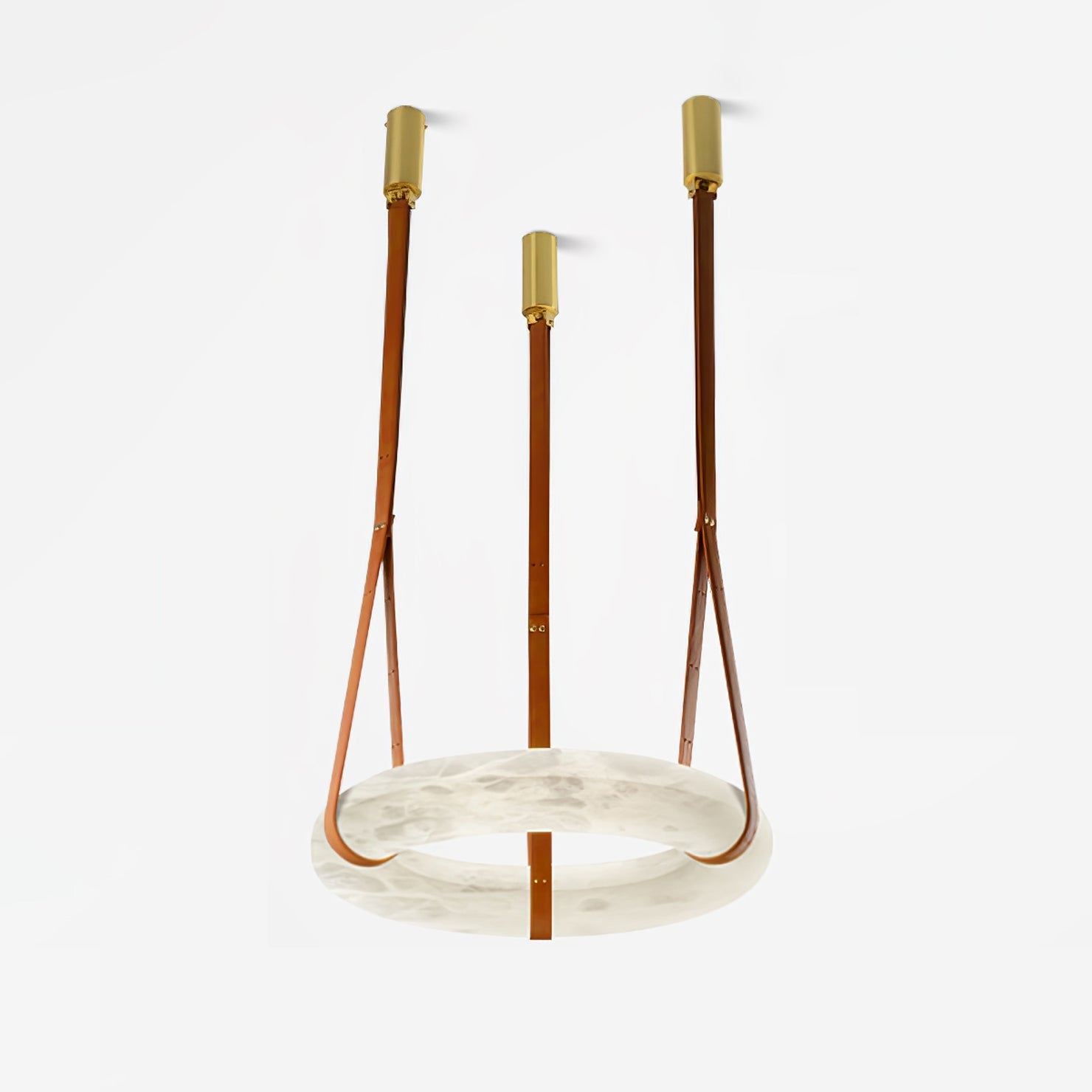 Halo Minimalist Alabaster Ring Pendant Light