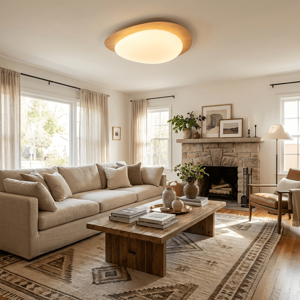 Solara Pebble Moderne Metall-Deckenleuchte