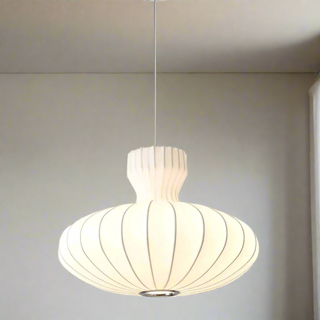 Mushin Glow Wabi-Sabi Silk Pendant Light