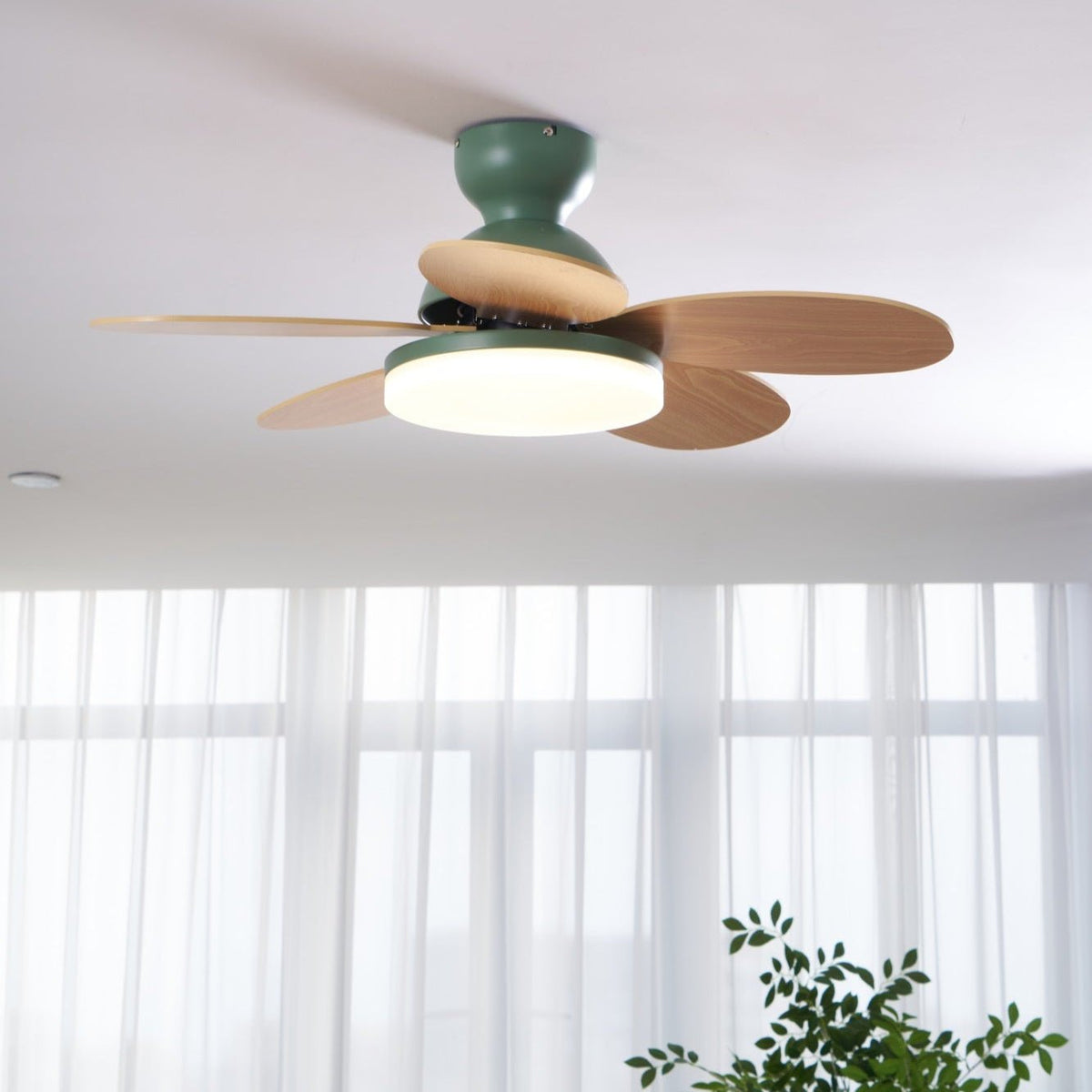 Petalo Nordic Petal-Shaped Acrylic Ceiling Fan Light