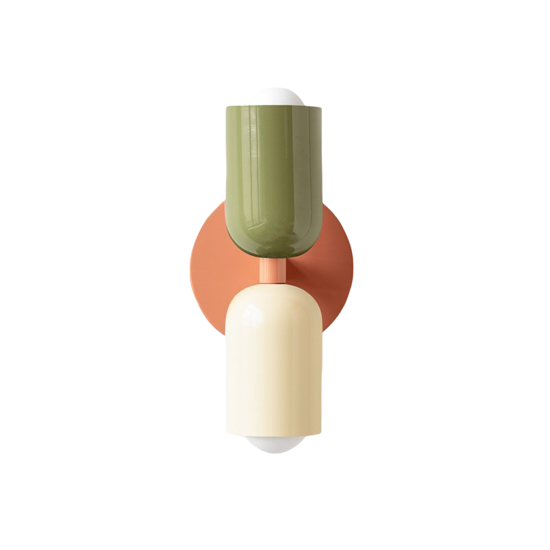 Nordic Colorful Double Head Iron Wall Light