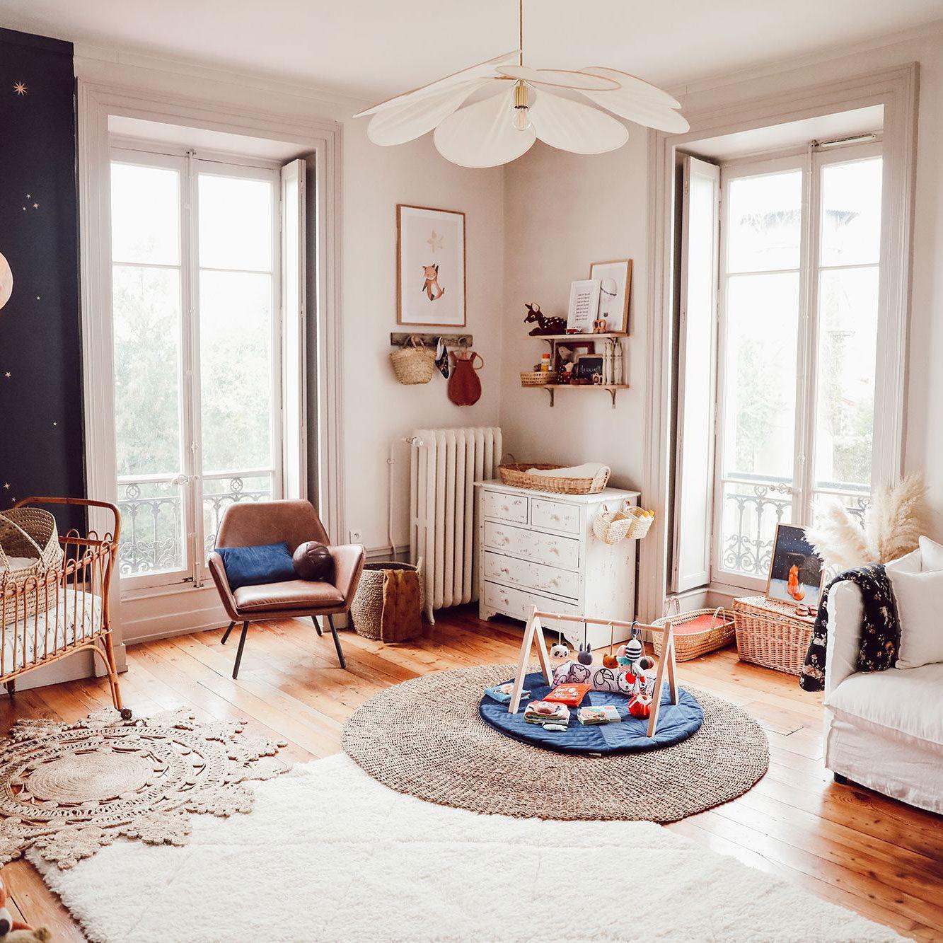 Petalo Floral Fabric Pendant Light