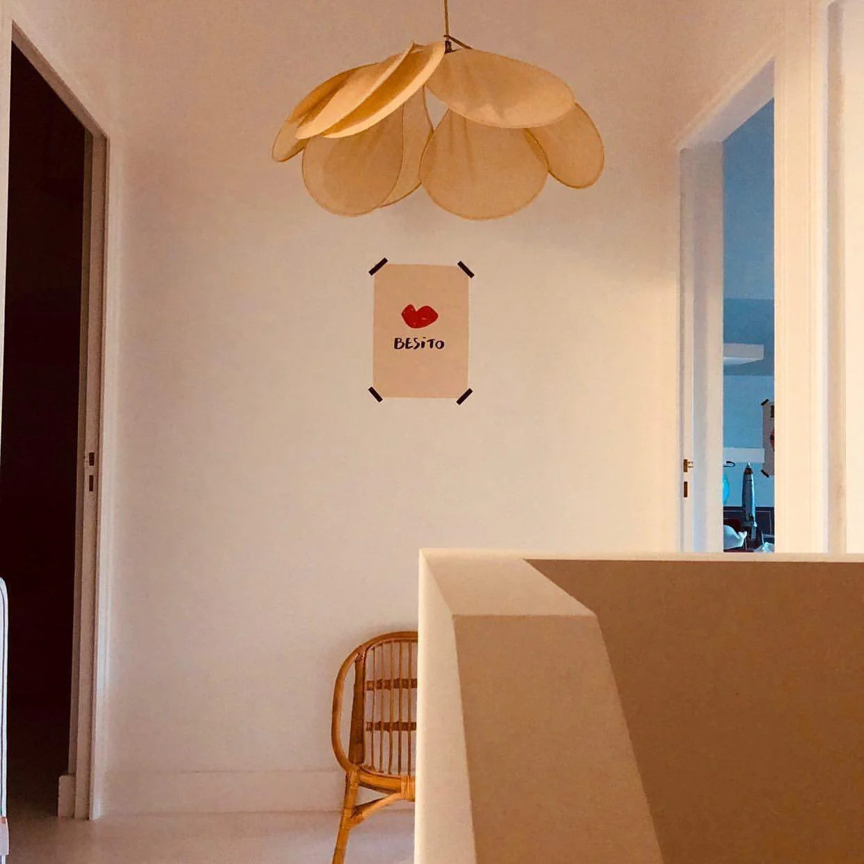 Petalo Floral Fabric Pendant Light