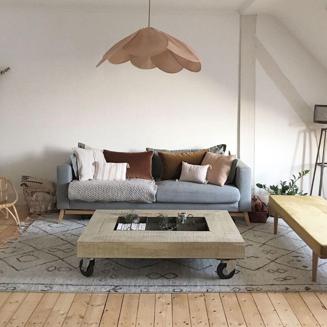 Petalo Floral Fabric Pendant Light