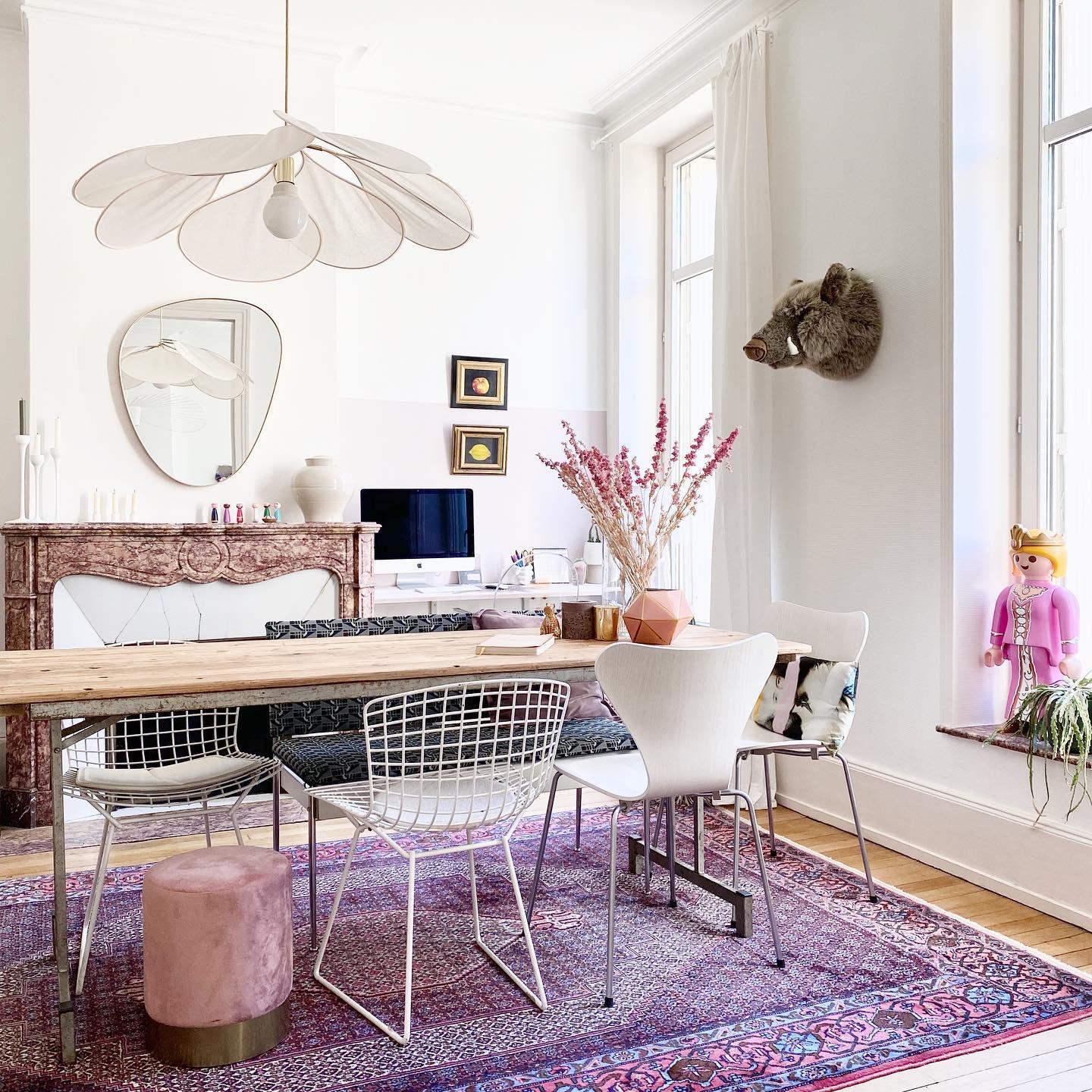 Petalo Floral Fabric Pendant Light