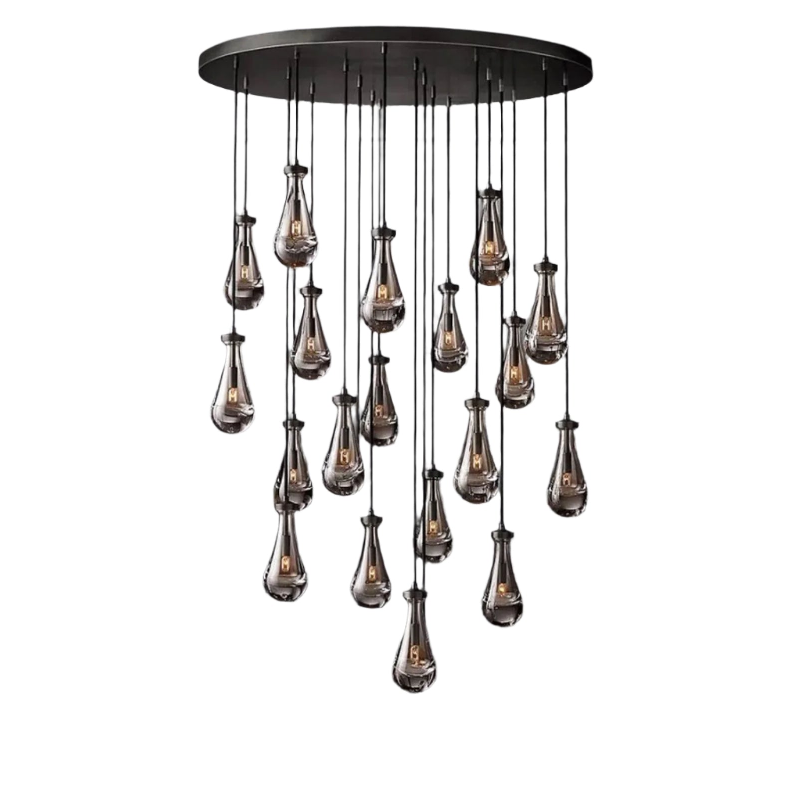 Celara Raindrop Linear Glass Chandelier
