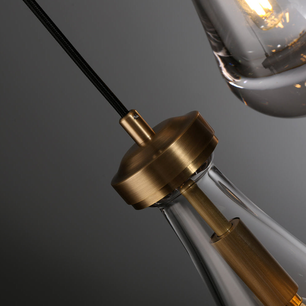 Celara Raindrop Linear Glass Chandelier