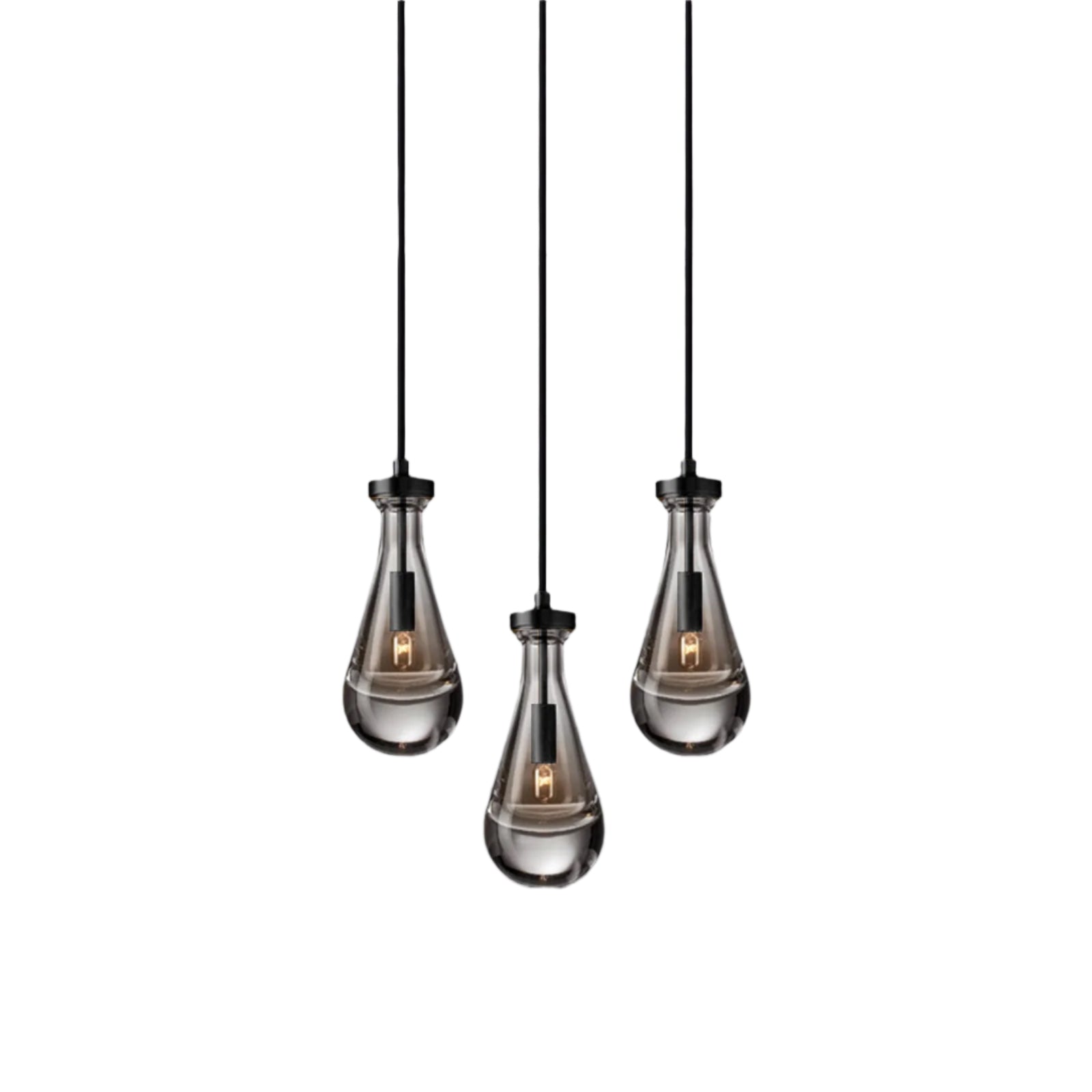 Celara Raindrop Linear Glass Chandelier