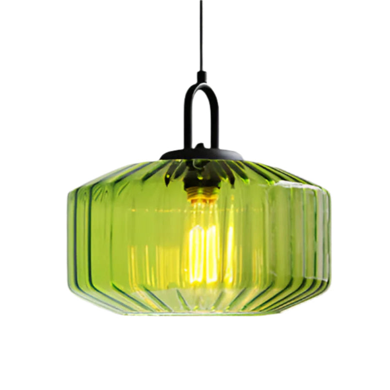 Retro Colored Glass Minimalist Pendant Light