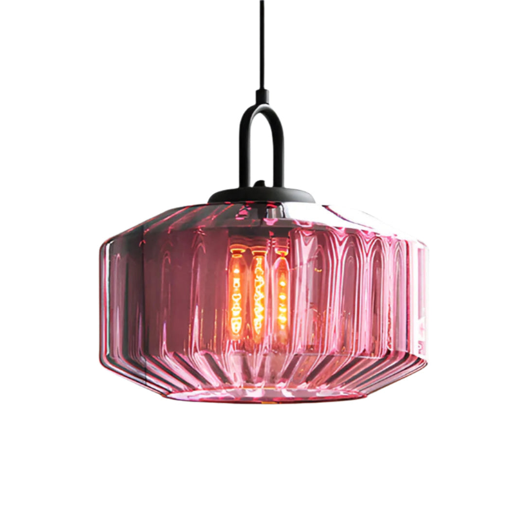 Retro Colored Glass Minimalist Pendant Light