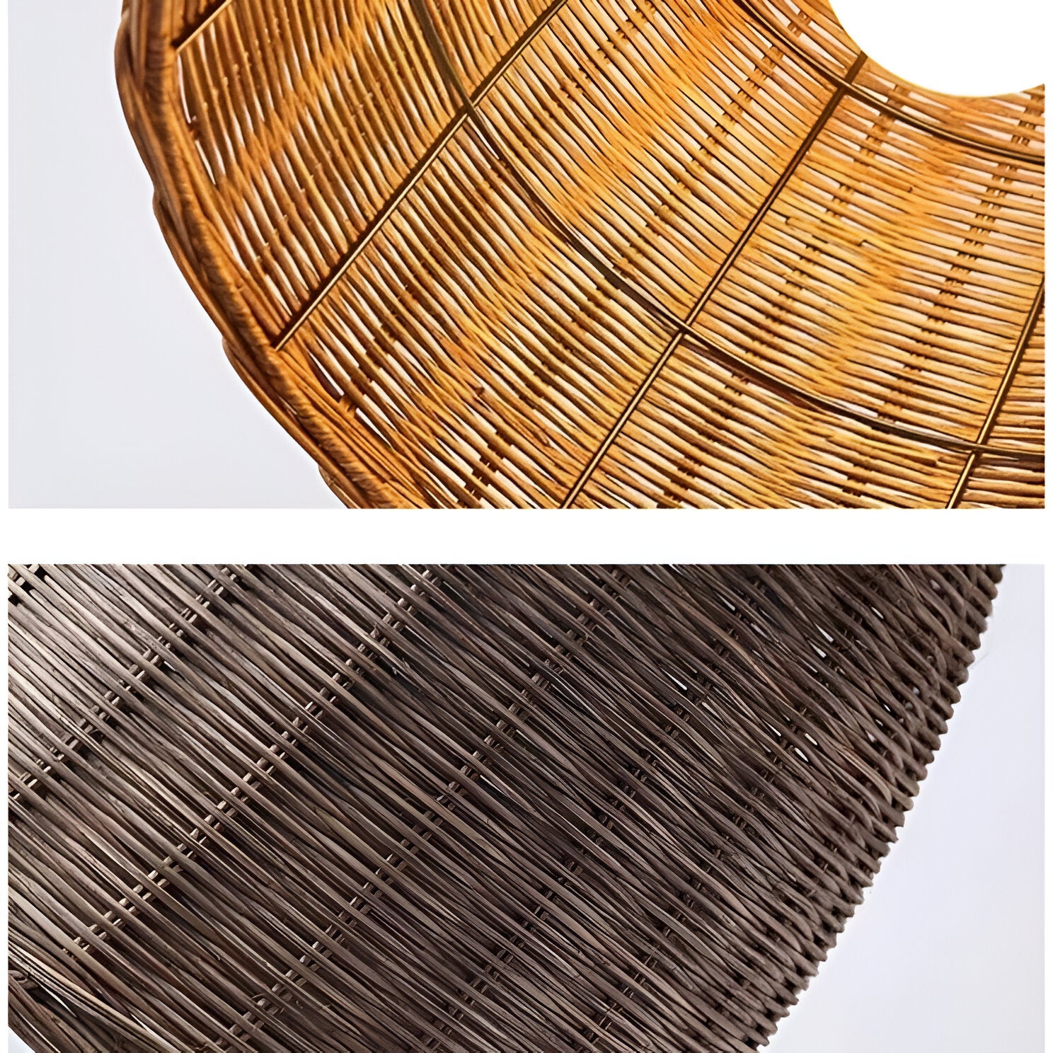 Retro Handmade Bamboo Rattan Pendant Light