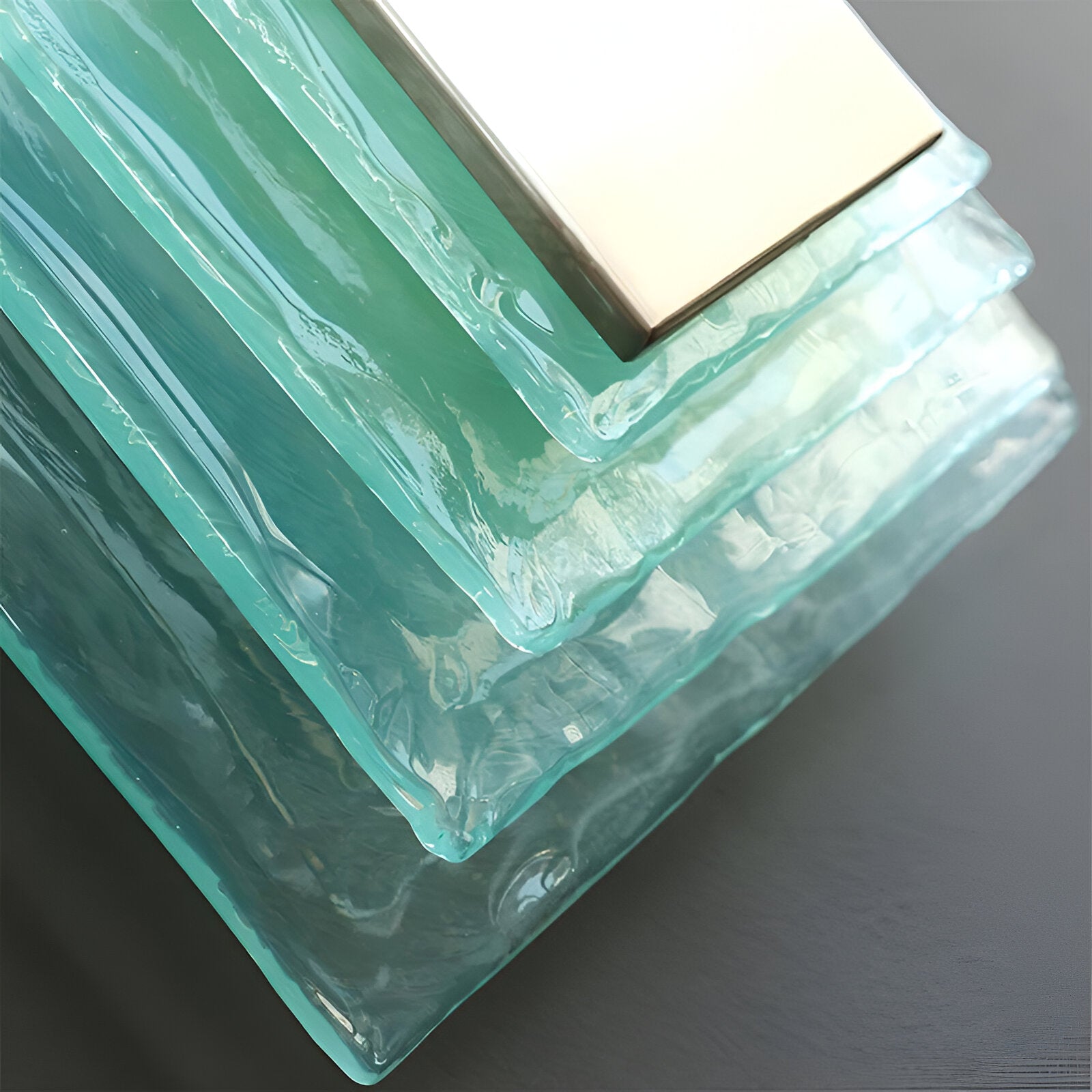 Retro Murano Water Ripple Glass Wall Light