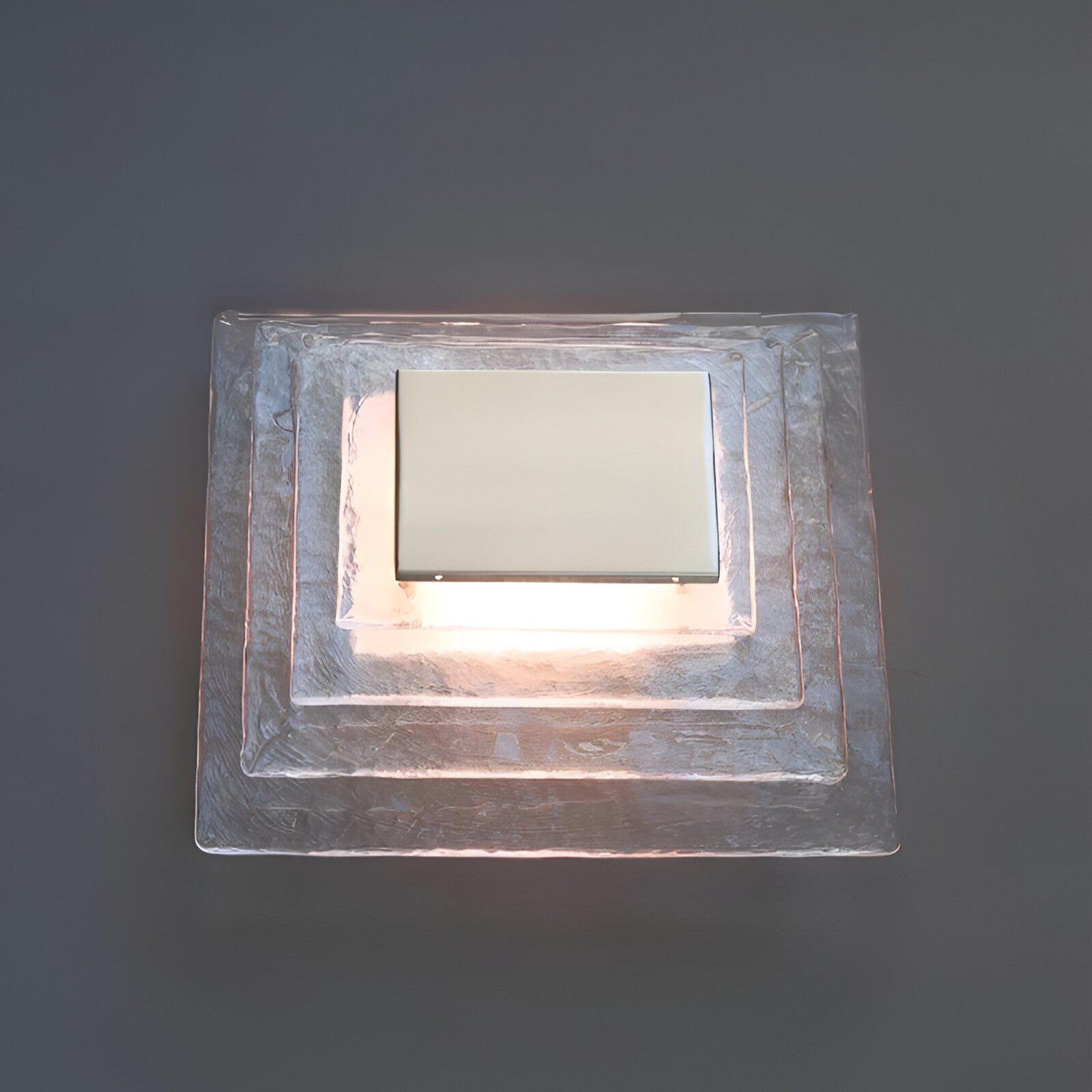 Retro Murano Water Ripple Glass Wall Light