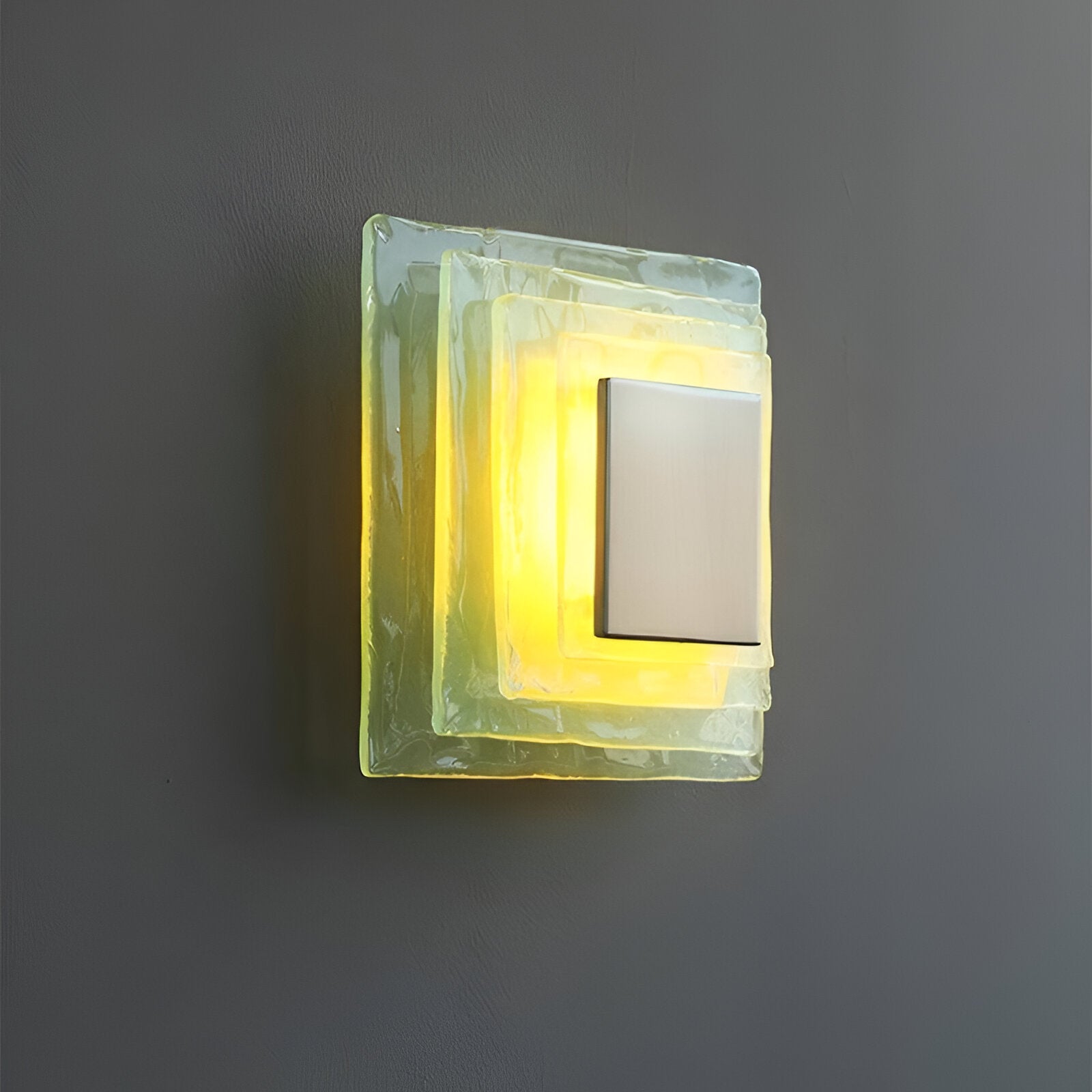 Retro Murano Water Ripple Glass Wall Light