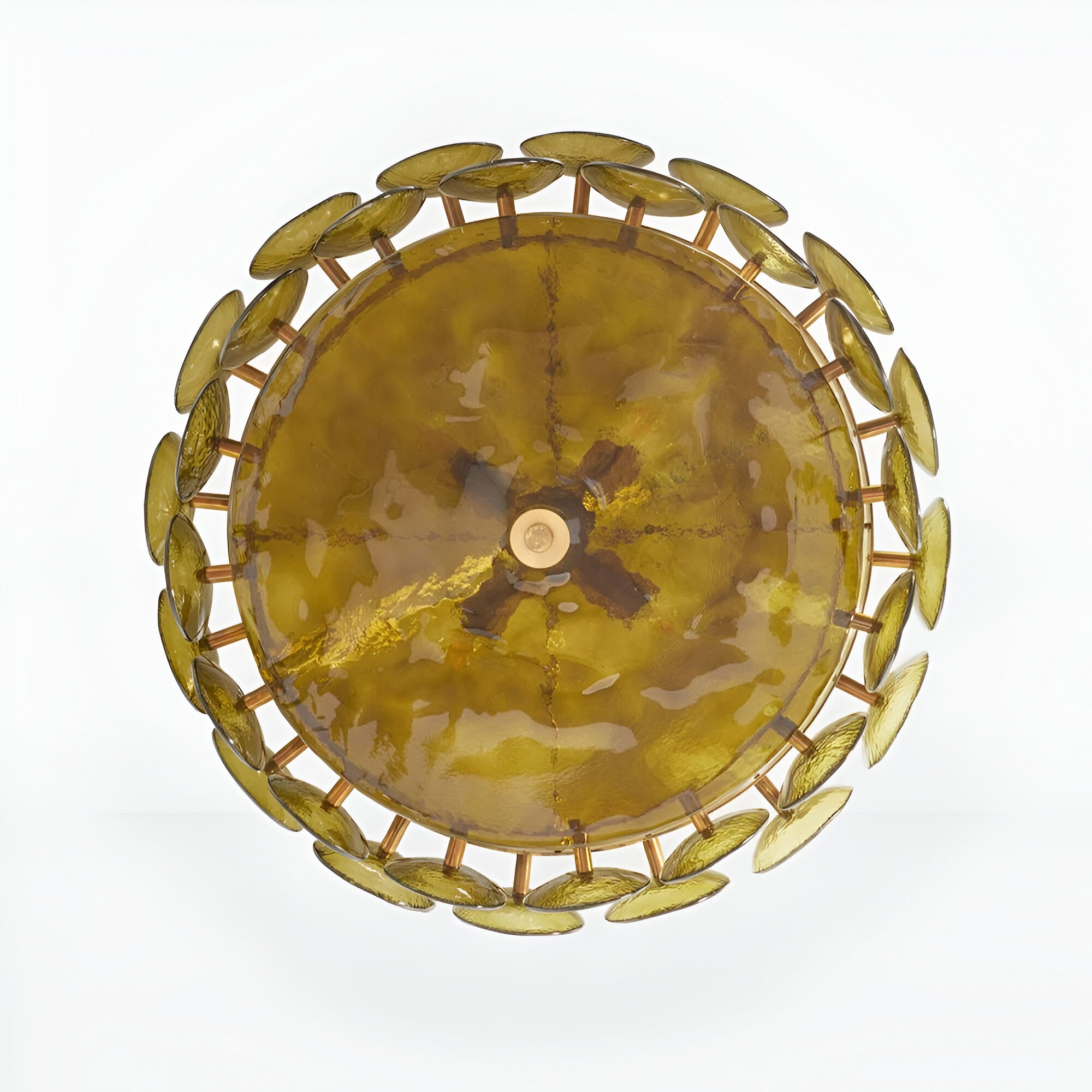 Retro Style Clara Colored Glass Chandelier