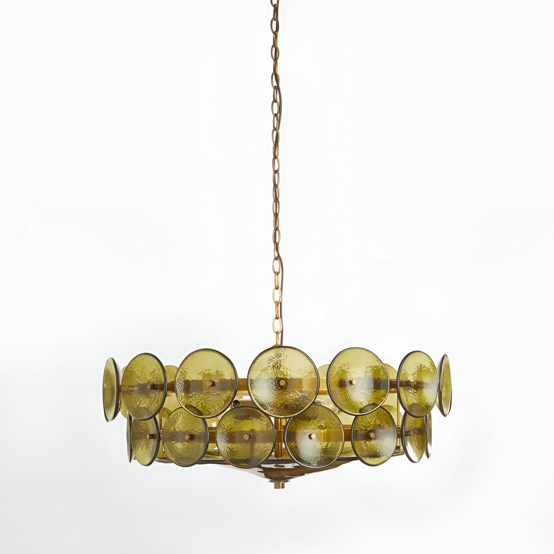 Retro Style Clara Colored Glass Chandelier