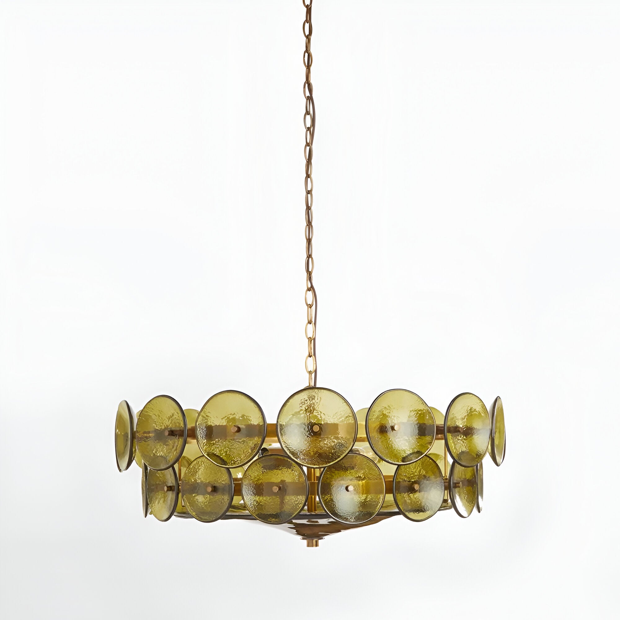 Retro Style Clara Colored Glass Chandelier