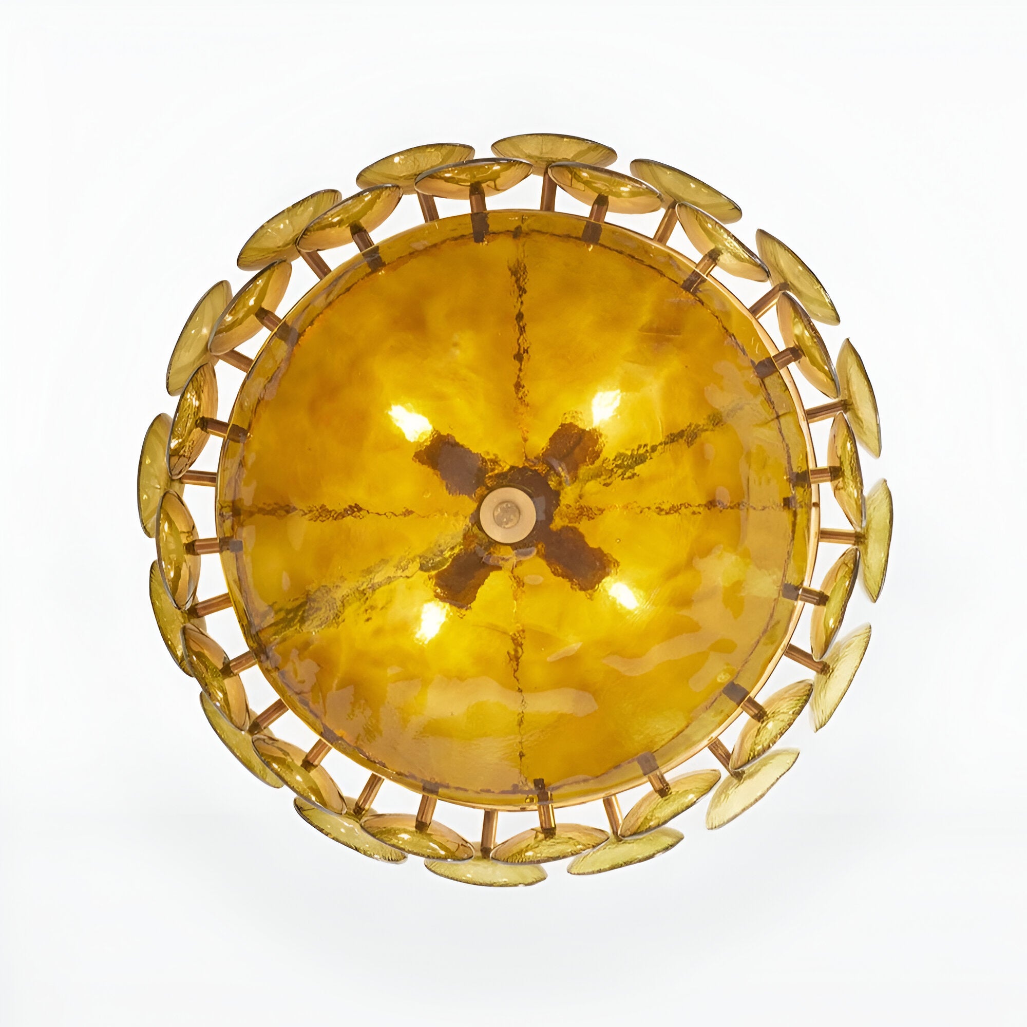 Retro Style Clara Colored Glass Chandelier