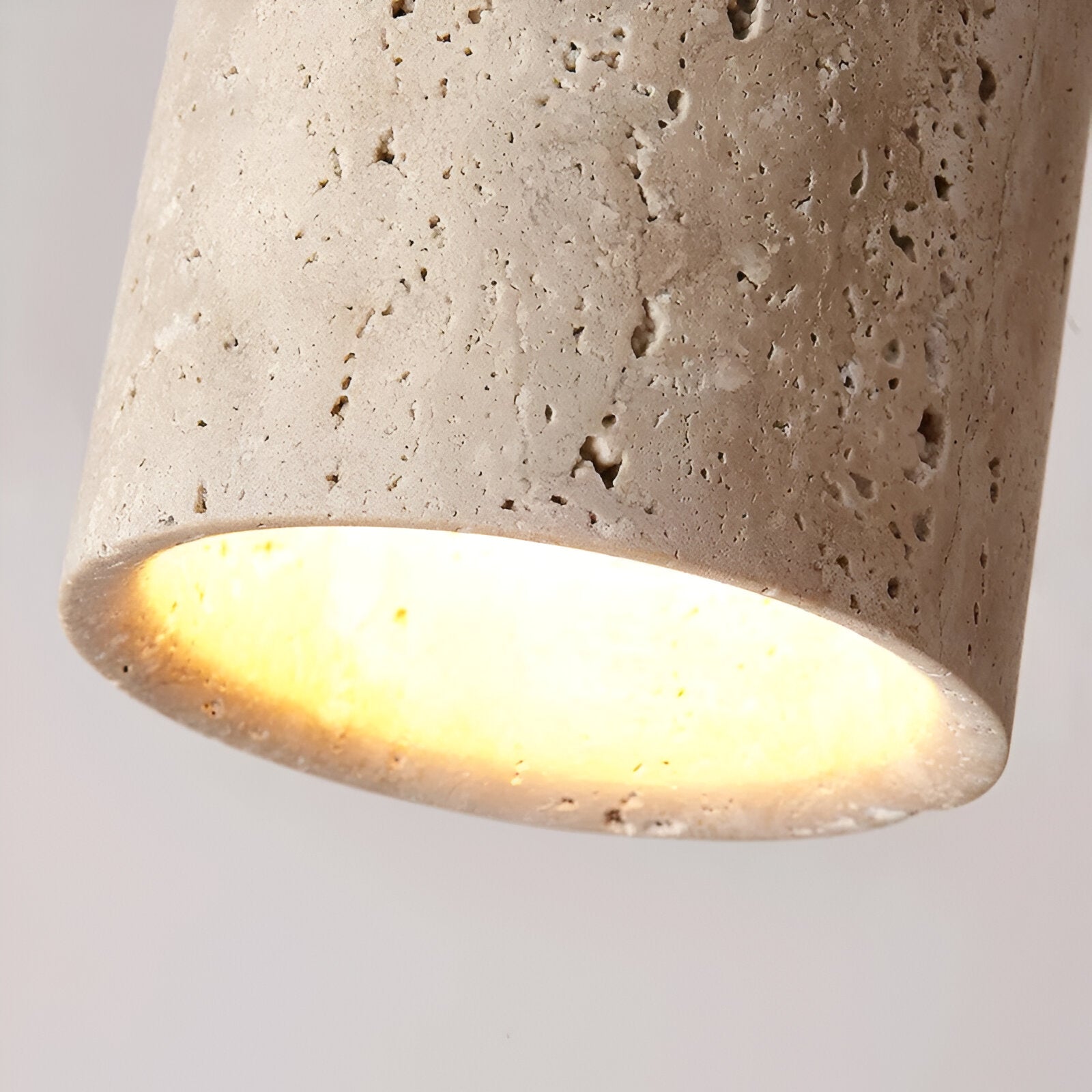 Retro Travertine Stone Flush Mount Ceiling Light