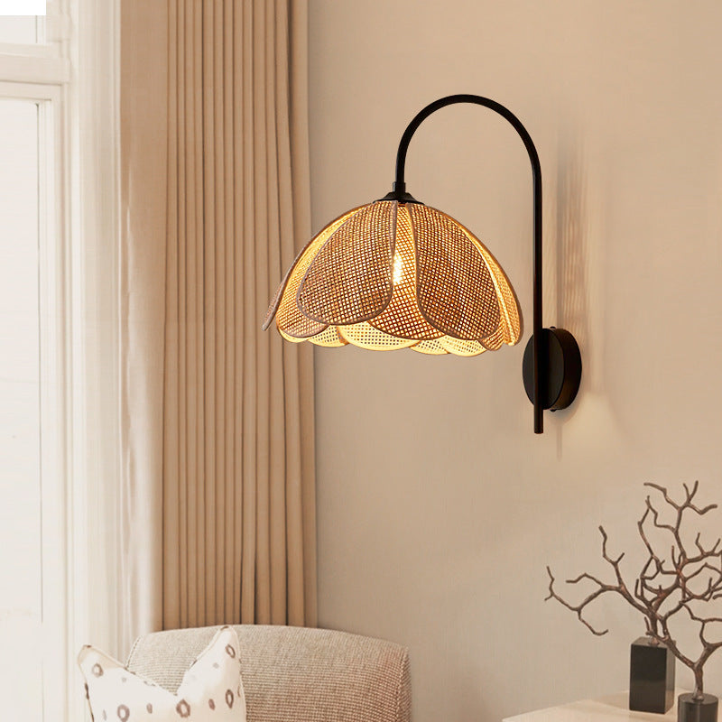 The Glow of Rattan Wall Light