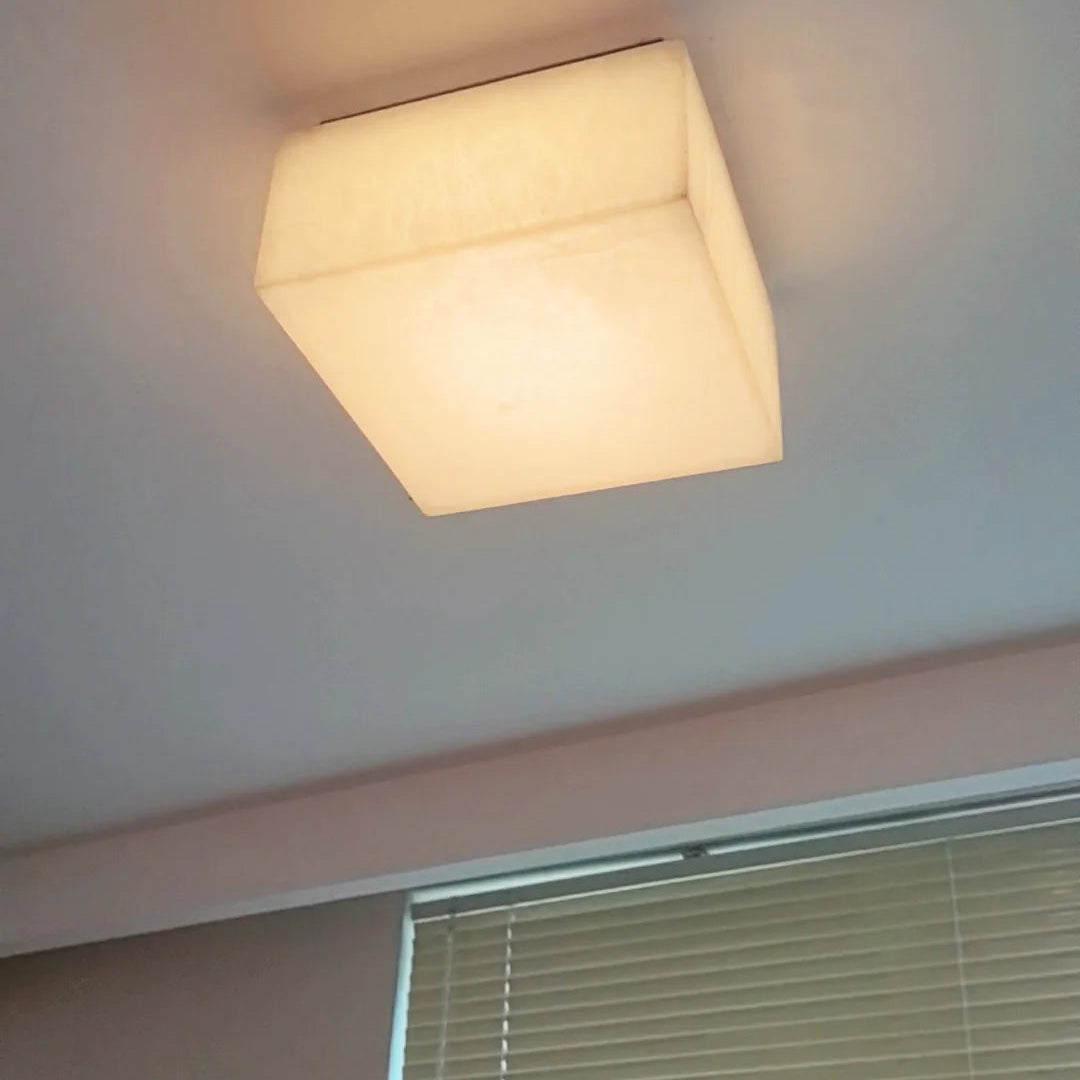 Rivage Alabaster Minimalist Ceiling Light