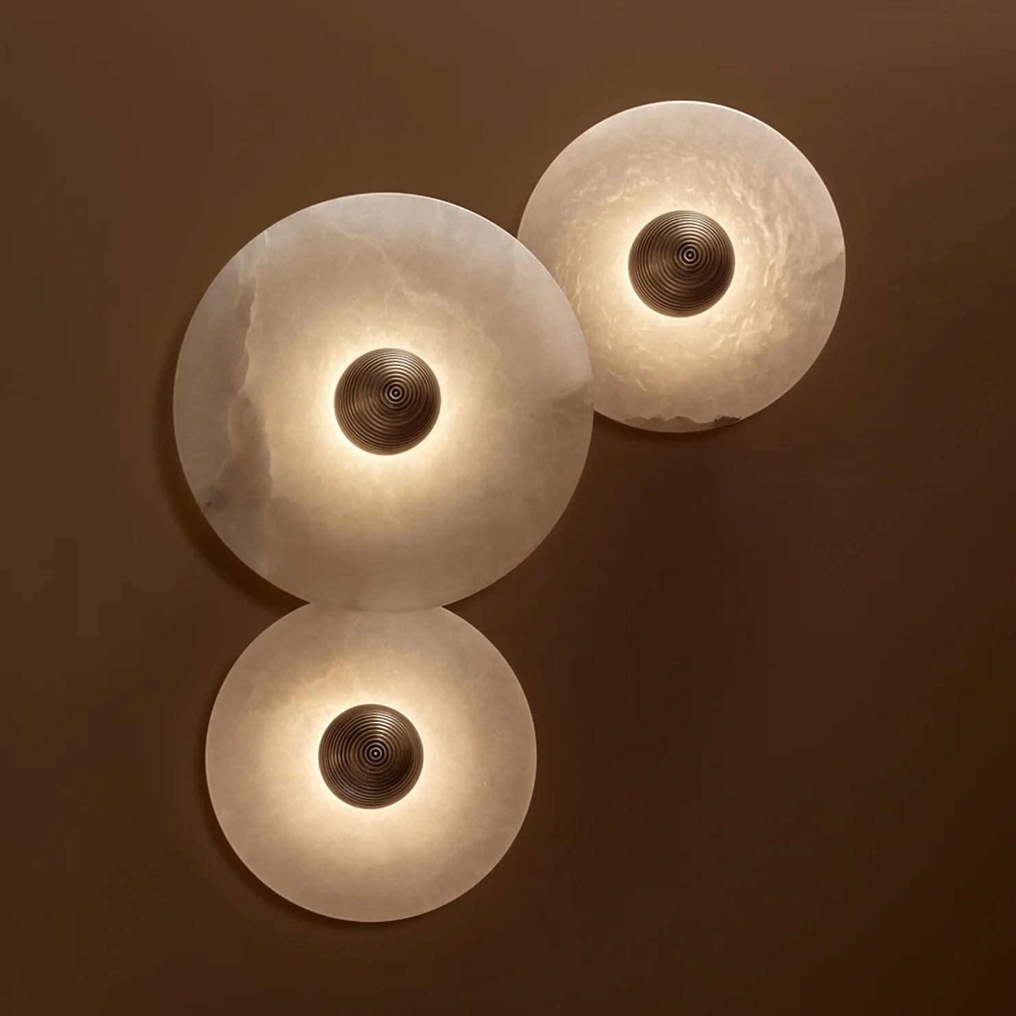 Alabaster Radiance Minimalist Elegance Wall Lamp