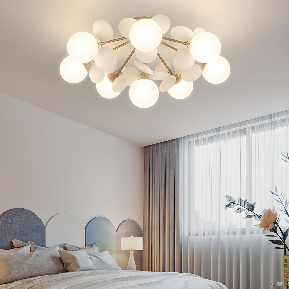 Aurelia Round Macaron Modern Acrylic Ceiling Light