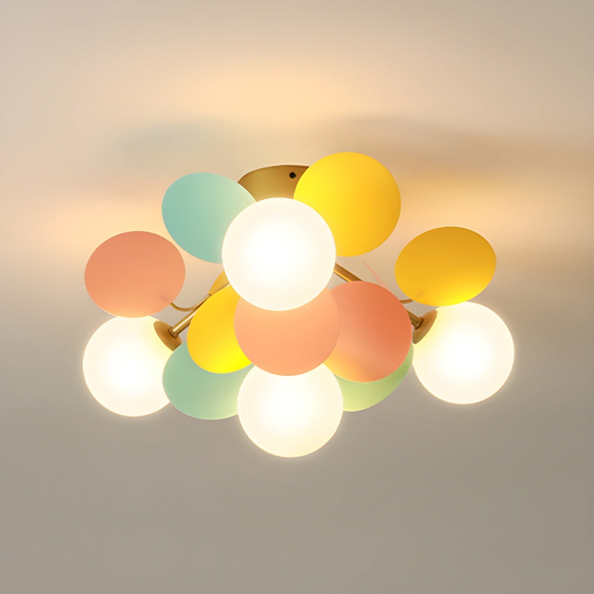Aurelia Round Macaron Modern Acrylic Ceiling Light