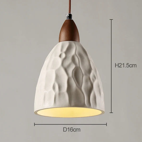 Lampada a sospensione LED in cemento retro