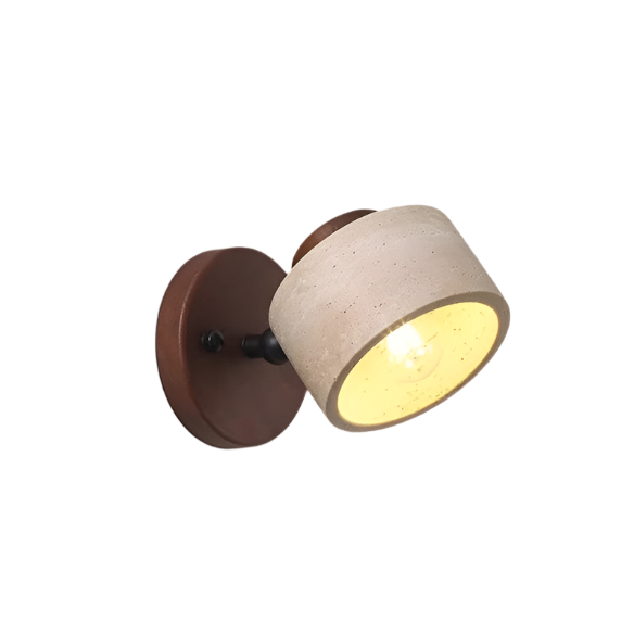 Lampada da parete a LED in travertino per studio e lettura