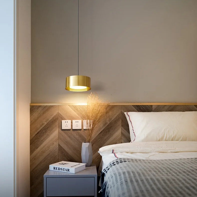 Round Panel Acrylic Hanging Pendant Light