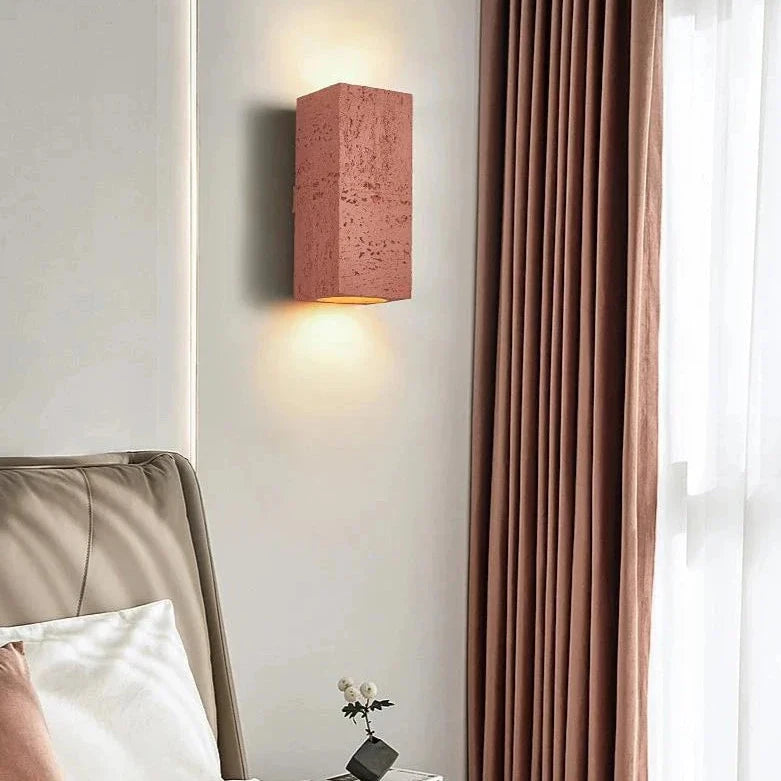 Wabi-Sabi Cement Japandi Minimalist Wall Light