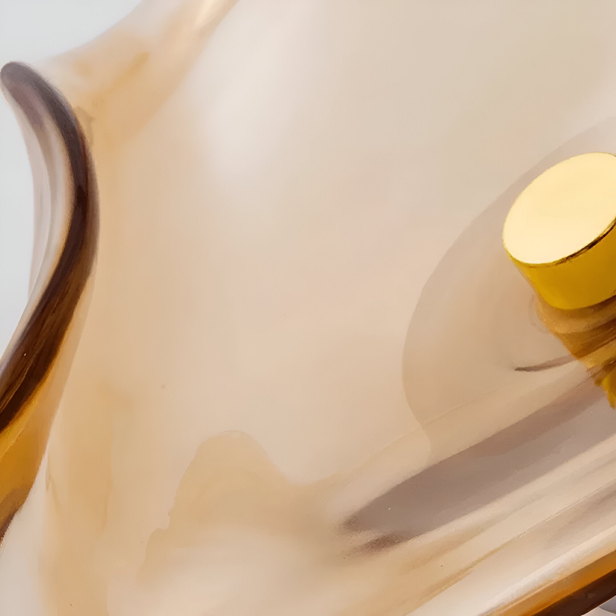 Nordic Curved Glass Japandi Style Glass LED Wall Light