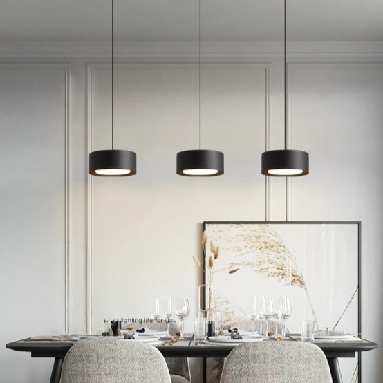 Round Panel Acrylic Hanging Pendant Light