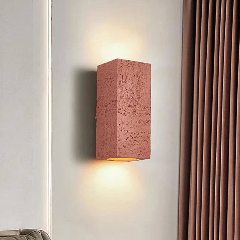 Wabi-Sabi Cement Japandi Minimalist Wall Light