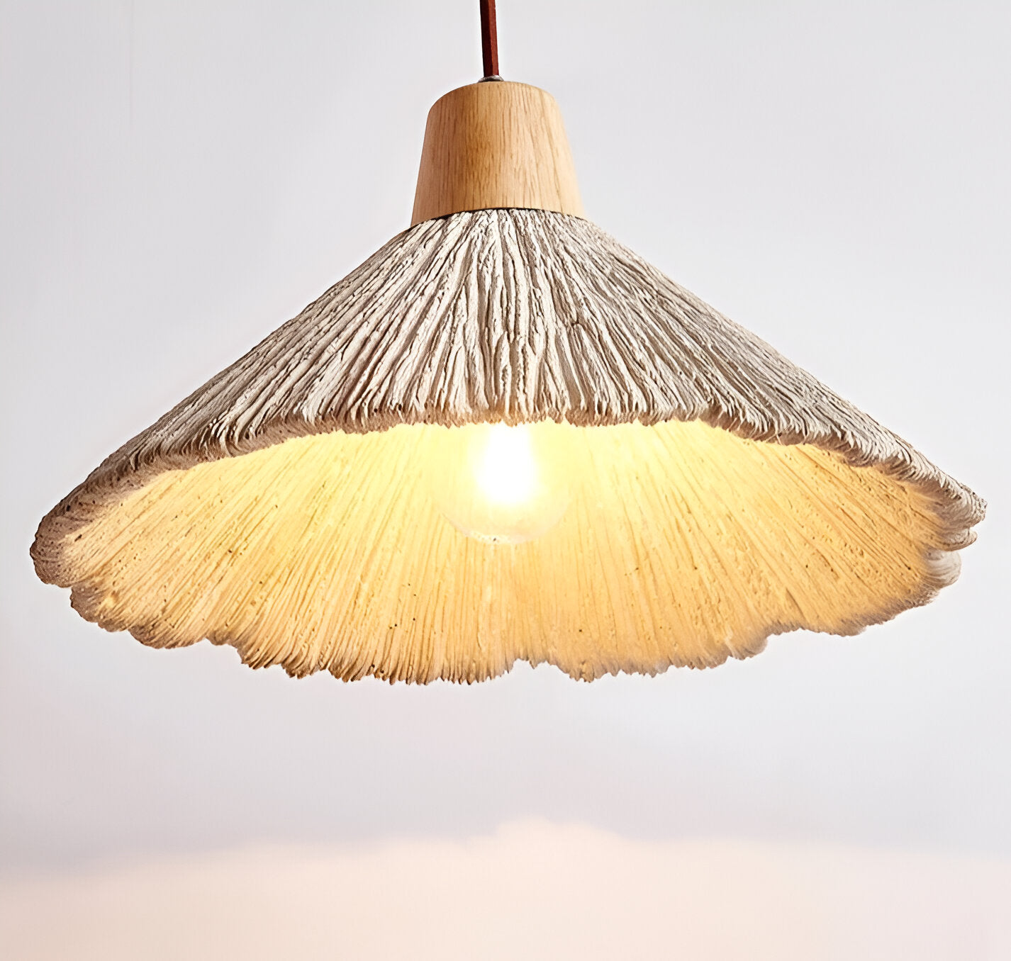 Cream Retro Wabi-Sabi LED Pendant Light