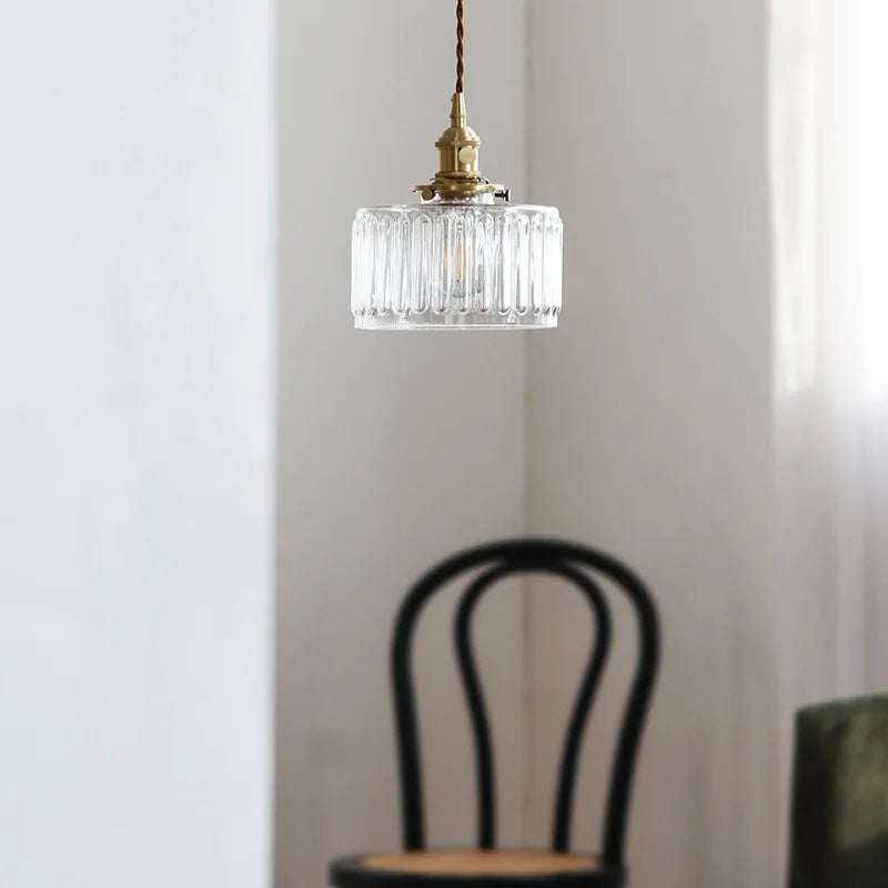 Celeste Glass Vintage Glow Glass Pendant Light