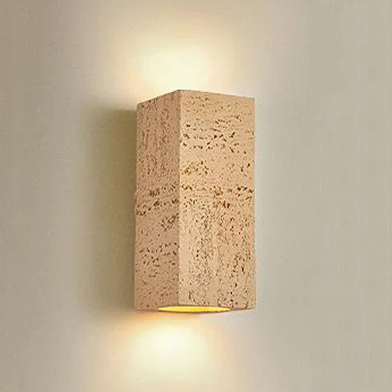 Wabi-Sabi Cement Japandi Minimalist Wall Light