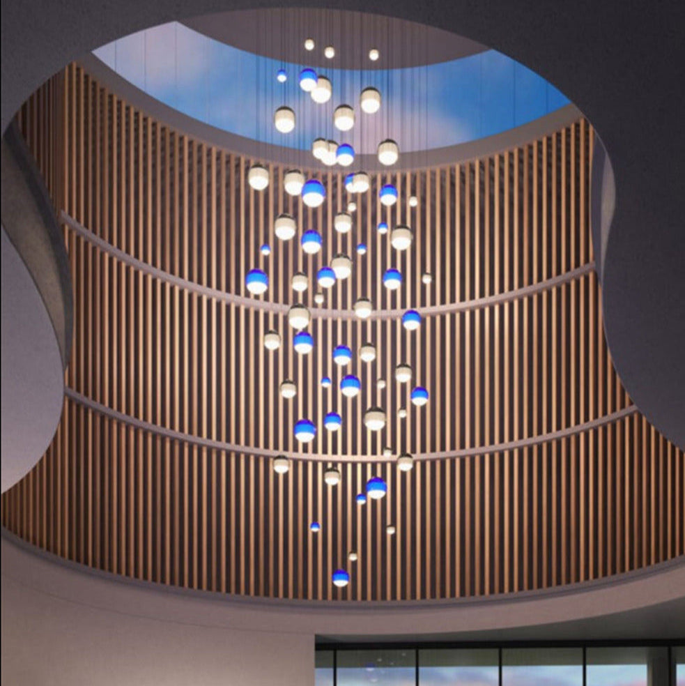 Lampada a sospensione con colore gradiente