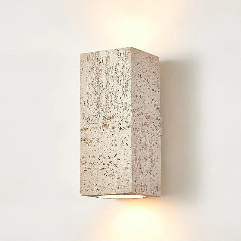 Wabi-Sabi Cement Japandi Minimalist Wall Light