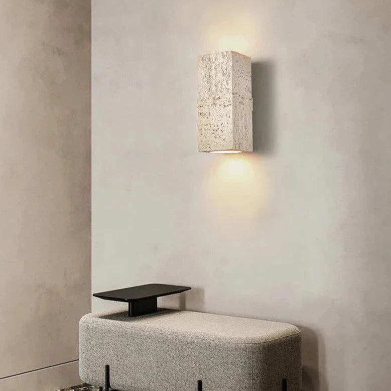 Wabi-Sabi Cement Japandi Minimalist Wall Light