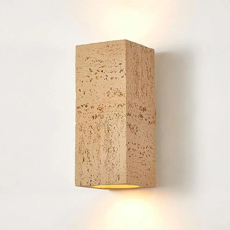 Wabi-Sabi Cement Japandi Minimalist Wall Light